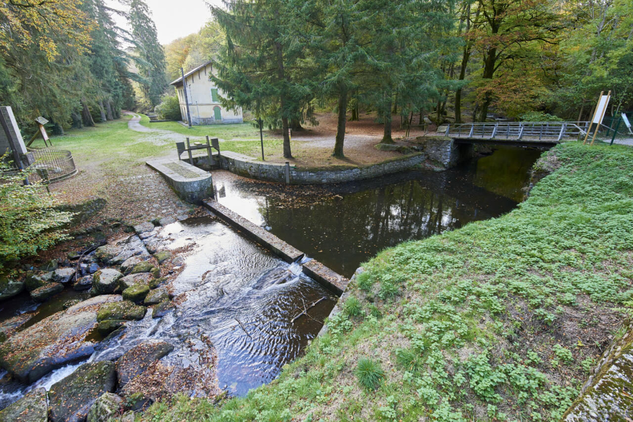 Un système de seuil et de vannage permet le transport des eaux jusqu’à la rigole de la Montagne.